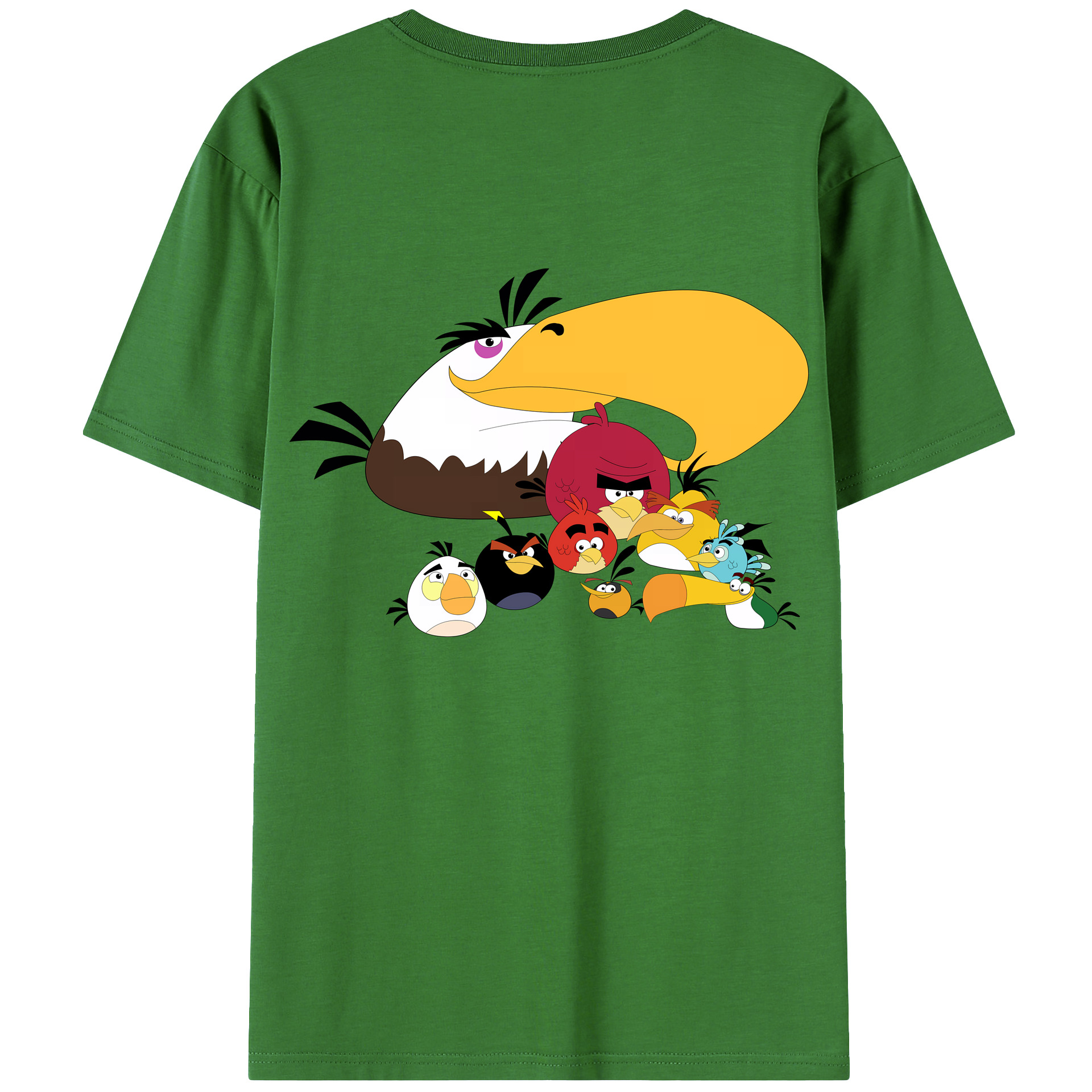 （画像用） Angry Birds アングリーバード レディース半袖Tシャツ(バックプリント)